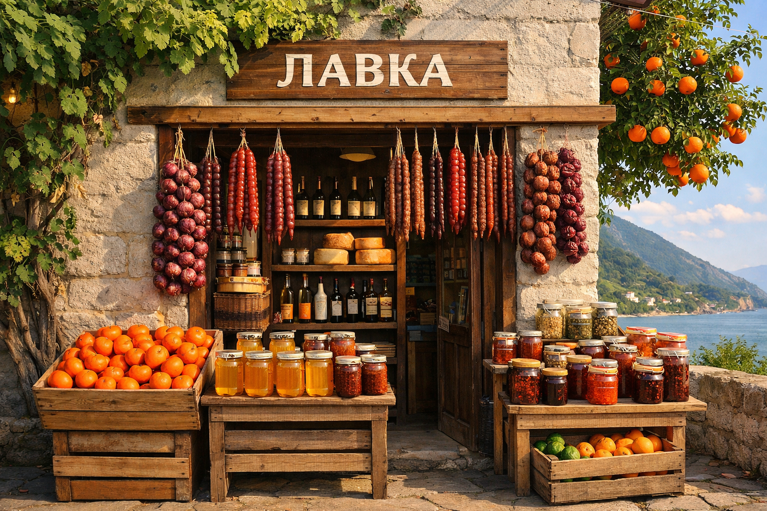 Лавка в Абхазии