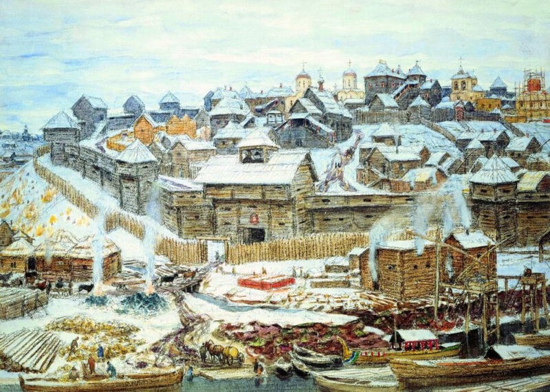 А. М. Васнецов. «Московский Кремль при Иване Калите».